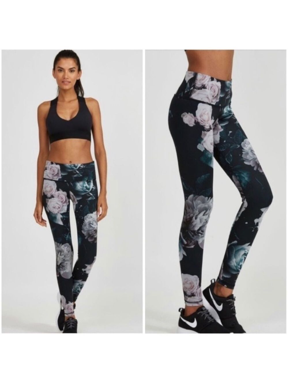 NOLI Active Black Allure Floral Leggings